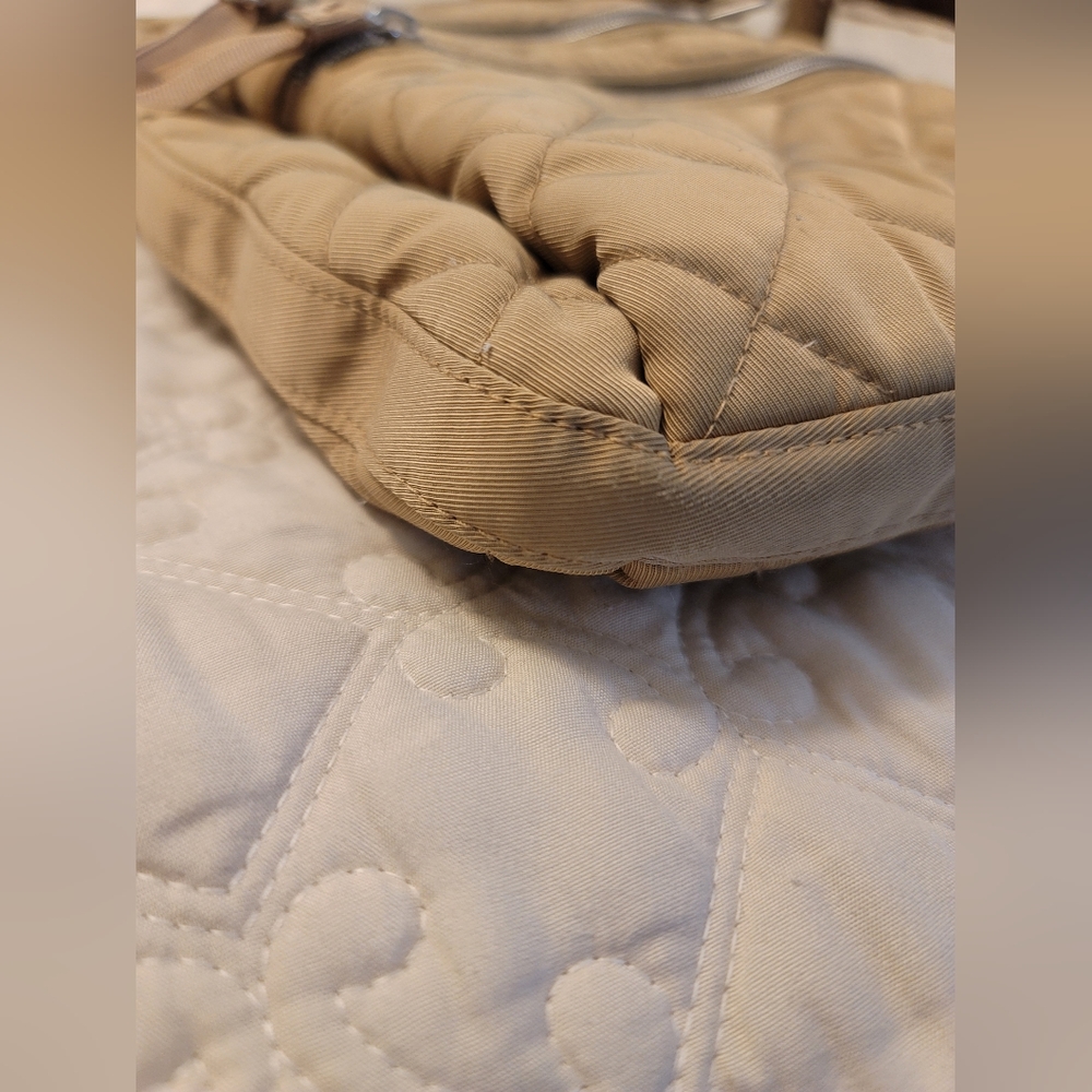 Vera Bradley Quilted Crossbody Bag in Tan - Picture 6 of 6